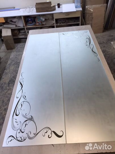 Зеркало с пескоструем