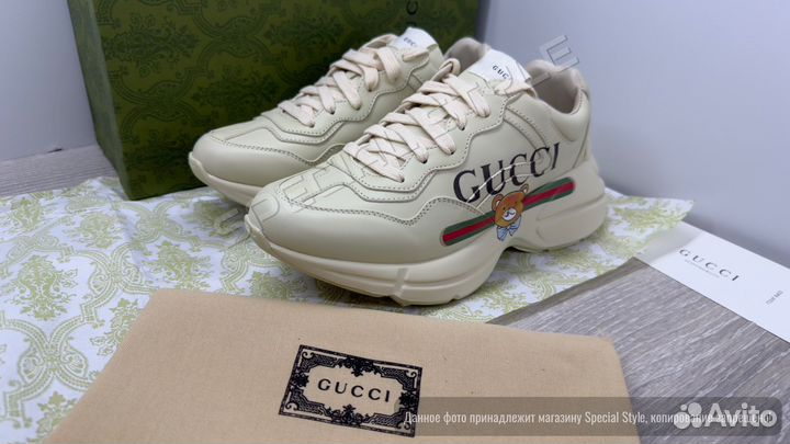 Кроссовки женские Gucci Rhyton