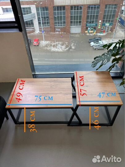 Стол в стиле лофт