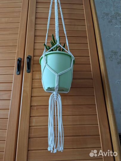 Кашпо подвесное макраме