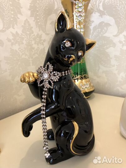 Фарфоровая статуэтка, кошка, собака