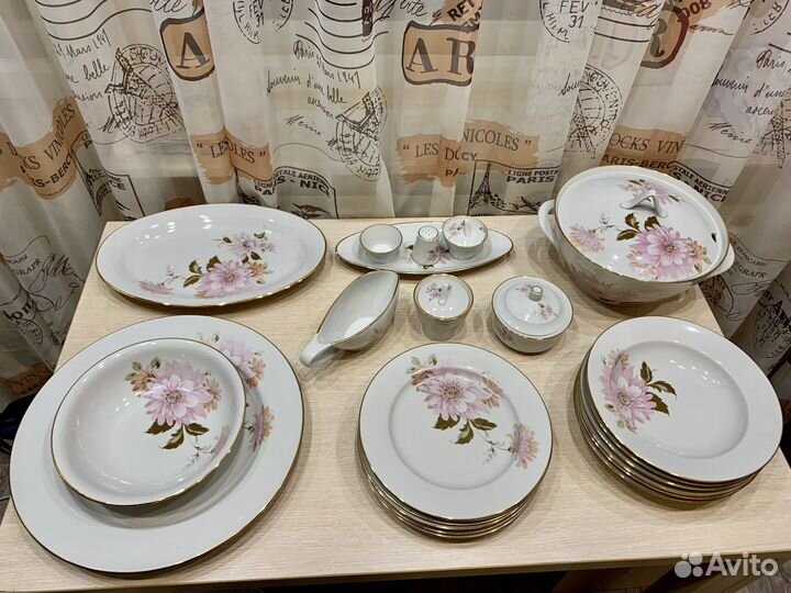 Набор столовой посуды столовый сервиз Дулево СССР