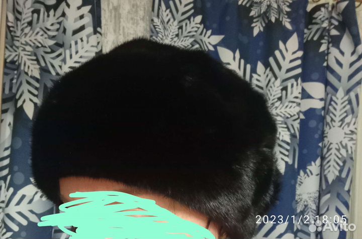 Берет норковый новый