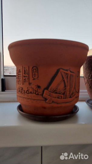 Керамические горшки для цветов бу