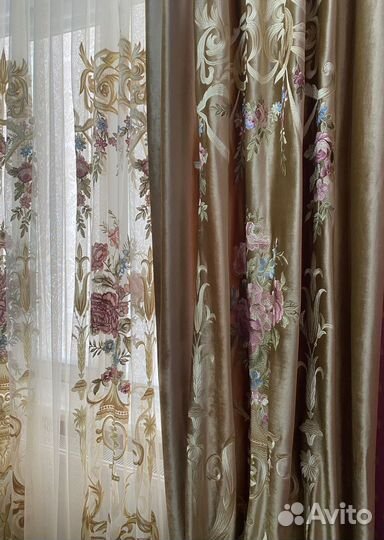 Шторы и тюль в комплекте