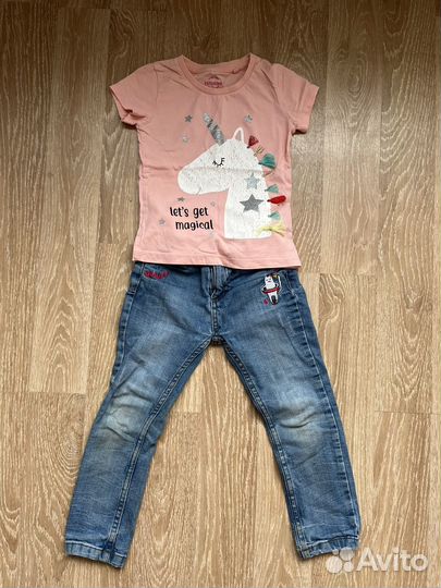 Вещи пакетом на девочку 98 104 110
