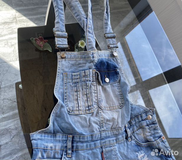 Джинсовый комбензон