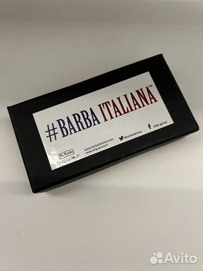 Бабочка Barba Italiana новая, серебристый