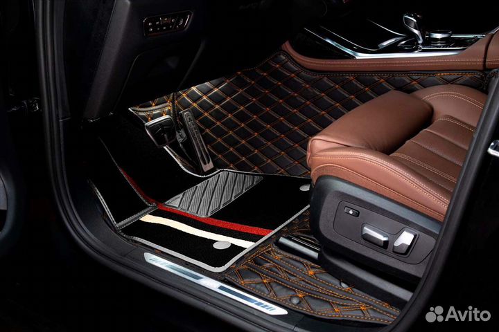 3D Коврики Lexus LS Салон Багажник Экокожа