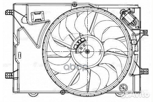 Вентилятор радиатора chevrolet aveo (11) /opel