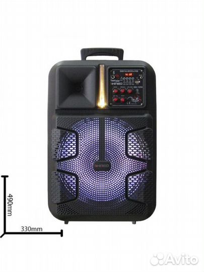 Колонка портатив Bluetooth kimiso qs-1250+штатив