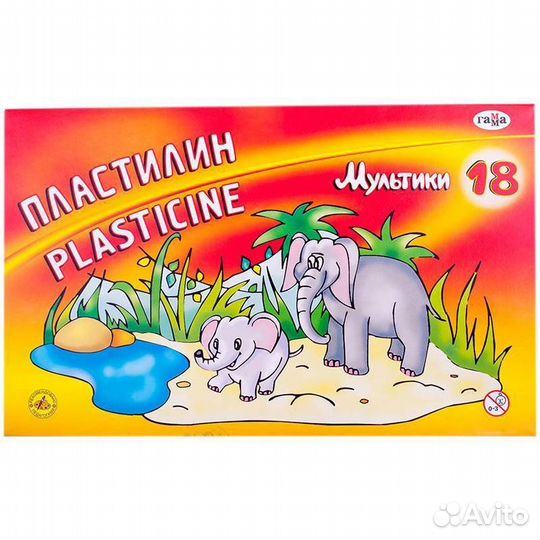 Пластилин Мультики 18цв 360гр со стеком 280028