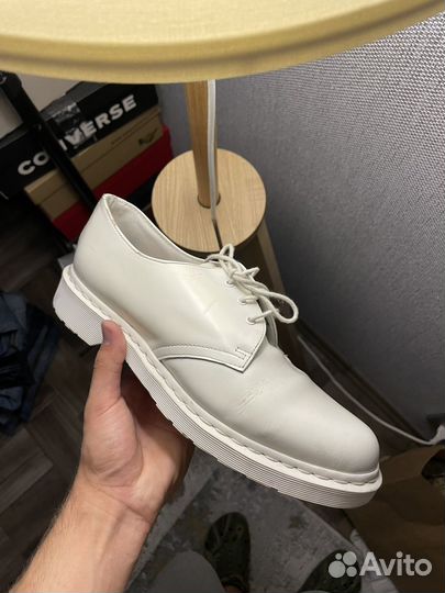 Мужские ботинки Dr. Martens 1461 Mono White y2k