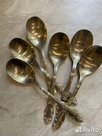 Набор столовых приборов мельхиор СССР