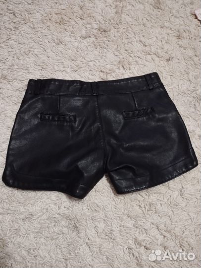 Шорты женские кожаные