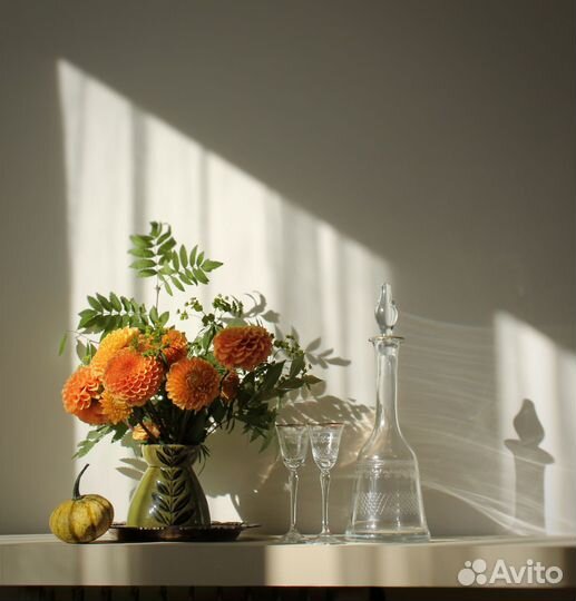 Штоф графин рюмки Богемия