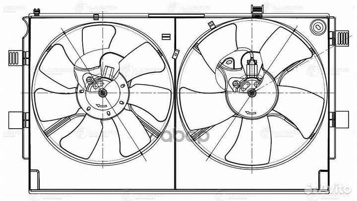 Вентилятор радиатора mitsubishi lancer X 07