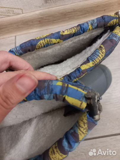 Резиновые сапоги зимние детские