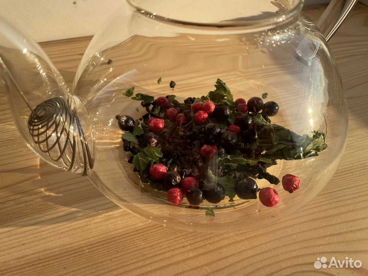 Иван-чай со смородиной 1 кг, ягоды и листья