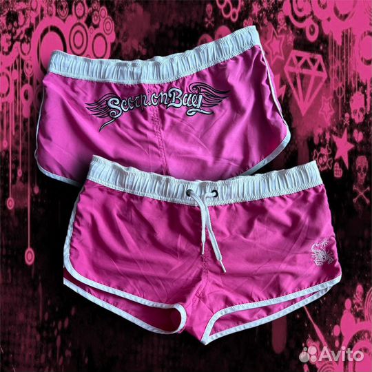 Шорты scorpion bay y2k с крыльями