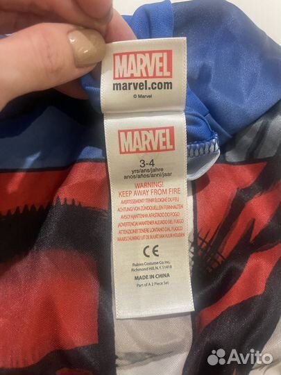 Детский костюм Marvel Капитан Америка, 3-4 года