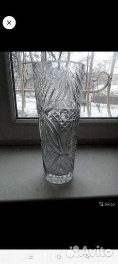 Хрустальная ваза