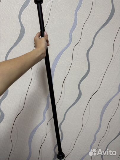 Карниз черный матовый для ванной