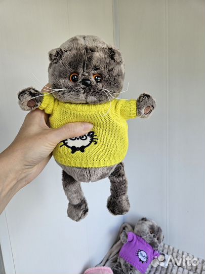 Кот басик в кофточке 30см