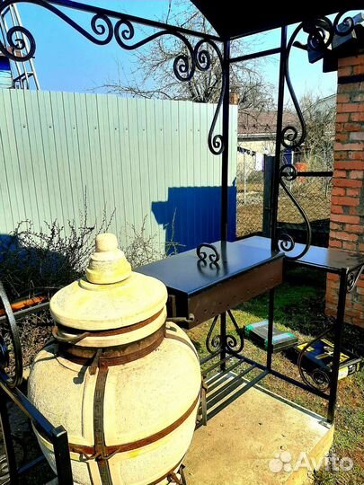 Мангал с местом под тандыр