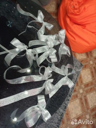 Большой бант на елку