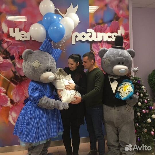 Мишки Тедди и Зайка. Ростовые куклы