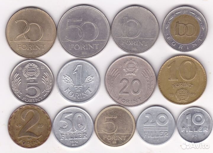 Монеты Болгарии, Венгрии, Чехии и Чехословакии