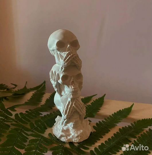 Декор из гипса Черепа Хеллоуин