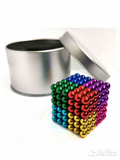 Неокуб магнитный цветной, 216 шариков