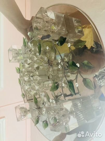 Люстра красивая зеркальная