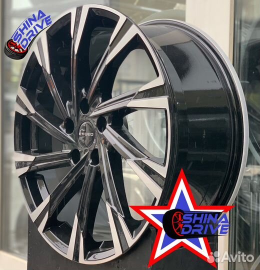 Диски Exeed VX R19 5x108 Black Groove Gloss