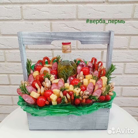 Вкусный букет, мясной букет, мужской букет