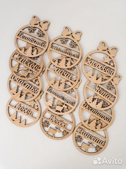 Новогодние елочные игрушки, шары именные на елку