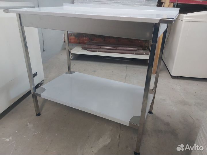 Стол из нержавейки 100/60 борт каркас труба