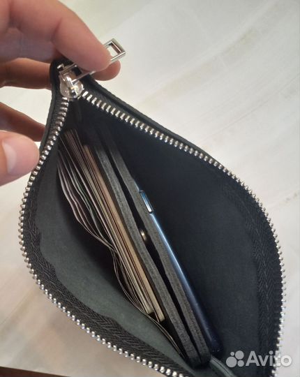 Барсетка для документов кожа