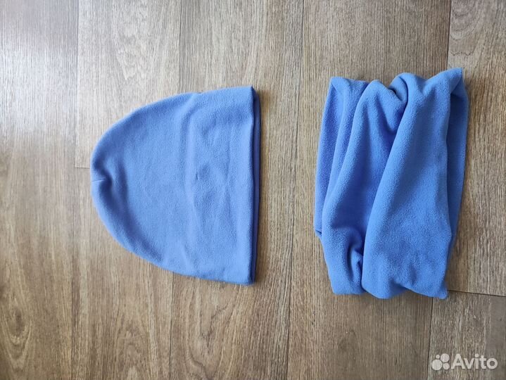 Флисовые шапка и снуд