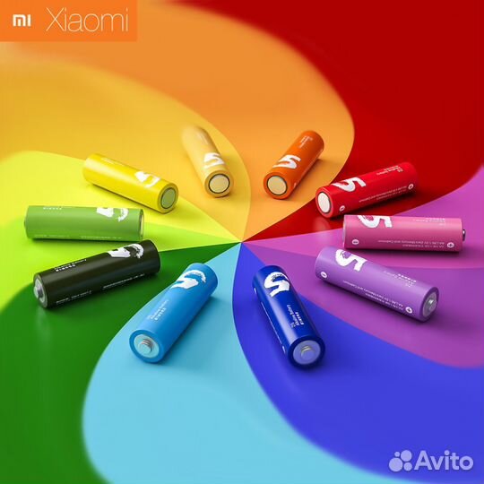 Набор батареек AA Xiaomi Zi5 Rainbow 10шт