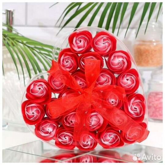 Большой набор мыльных роз