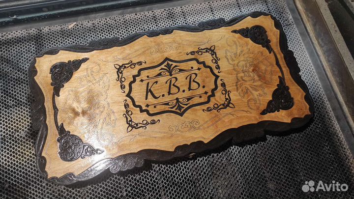 Нарды ручной работы со стеклом