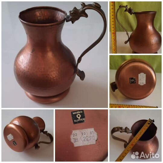 Медные и латунные предметы, винтаж