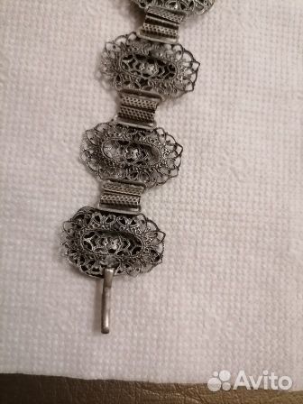 Антикварный Браслет Скань филигрань Найгеры