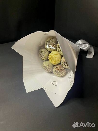 Букет Шоколадных Пионов - 7 шт