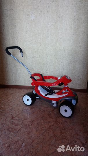 Машинка каталка толокар с ручкой