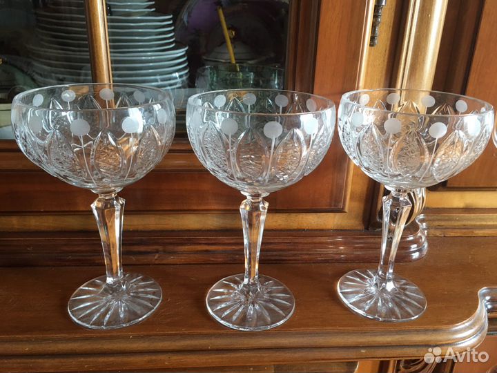 Цветное стекло, креманки гхз