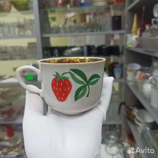 Советский Набор Посуды Фарфор Чашка Блюдца СССР